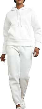 秋冬上品コーデ❤️レディース　ジャージ　スウェット　ホワイトセットアップ上下 Amazon | ホワイトジャージ 上下 セット レディース スウェット